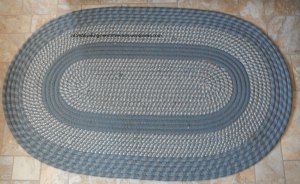 sewing, braided rug