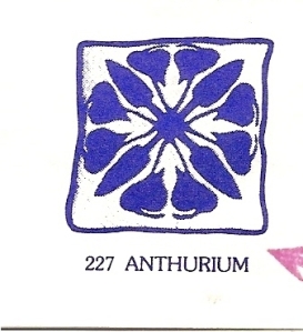 Anthurium, Hawaiian, quilt