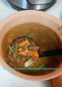 ! instant pot beef veg soup